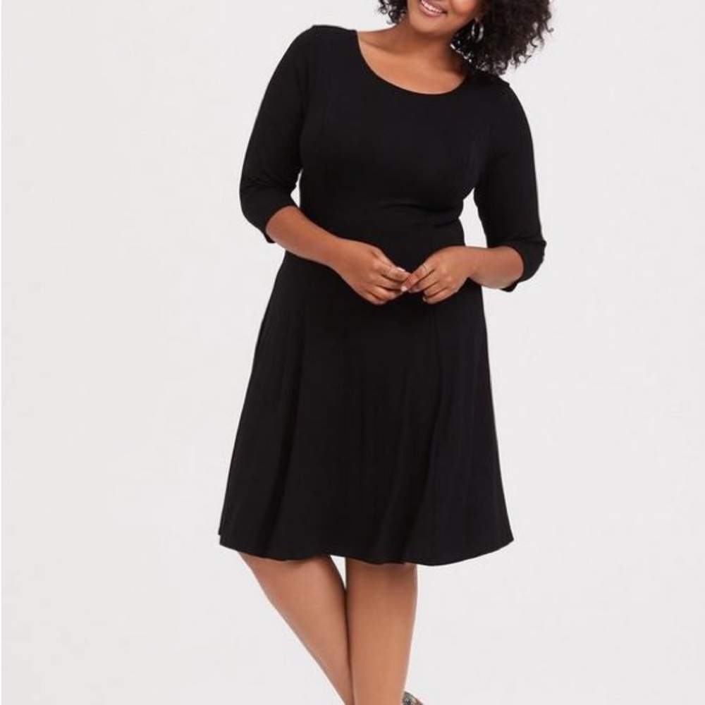 Torrid‎ Mini Jersey Corset Dress Sz 6X NWT Black